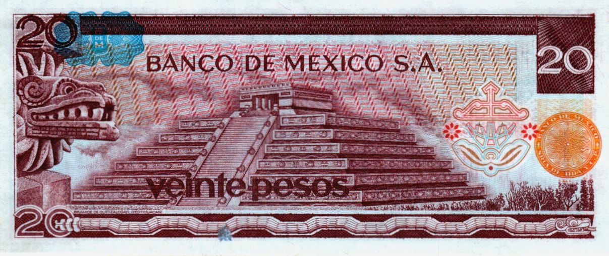 Mexico 20 1977 UNC P-64/d4
